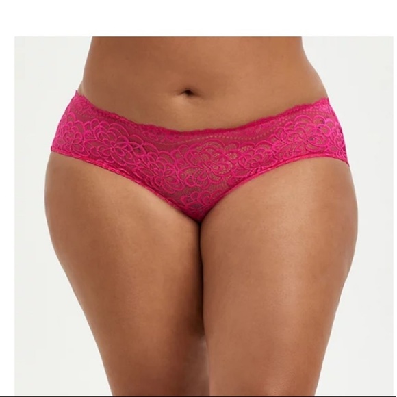 TORRID NWT HOT PINK RACERBACK BRALETTE & PANTY SET - Picture 7 of 8